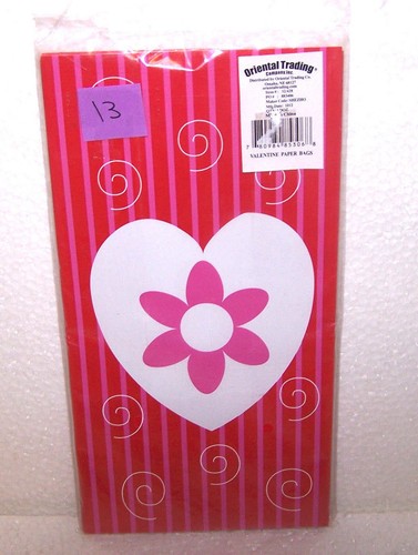 JUEGOS DE BOLSAS DE PAPEL DE DÍA VALENTINES TRATO DE ALMUERZO 10 o 12 PIEZAS DULCES FIESTA REGALO PALOMITAS DE MAÍZ - Imagen 28 de 35