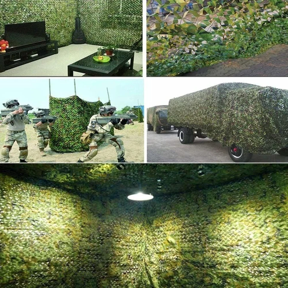 13x20ft Camping Camouflage Netting Military Camo Sunshade Mesh Hunting Car Cover - Image 2 of 4