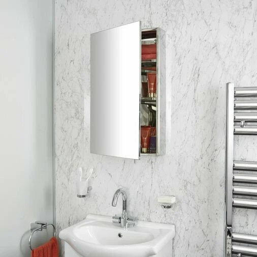 bathstore MIDI STAINLESS STEEL MIRROR WALL CABINET RRP 200 eBay