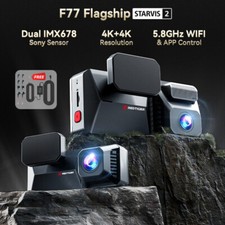 REDTIGER F77 Dash Cam 4K 4K Starvis2 Dual IMX678 Voice Control 5.8GHz WIFI