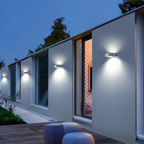 Lampada ad energia Solare da Muro applique con Doppia Fonte Luminosa led bianca - Afbeelding 8 van 9