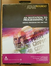 Atari 400/800 An Invitation To Programming 2: Cassettes 1 and 2 w/ manual box