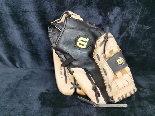 Wilson Elite Softball Glove 13" Black Leather Left Hand Throw Baseball Mitt - Picture 6 of 6