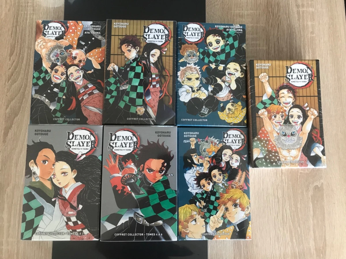 fait gris gelée coffret collector demon slayer 23 contrebande Feuille