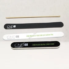 CND SHELLAC Essentials Nail Tools File Grit, Buffer, Orange Wood Stick Cuticle