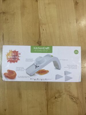 Kitchencraft Mehrzweckschneider Reibe Mandoline 6 in 1 mit Aufbewahrungsbox 