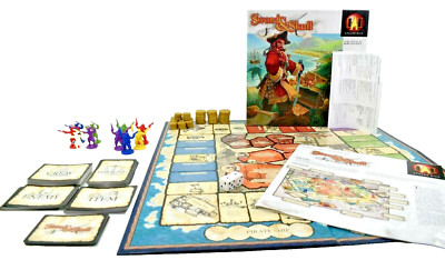 Avalon Hill Sword and Skull Board Game 100% Complete Pirates and Treasure