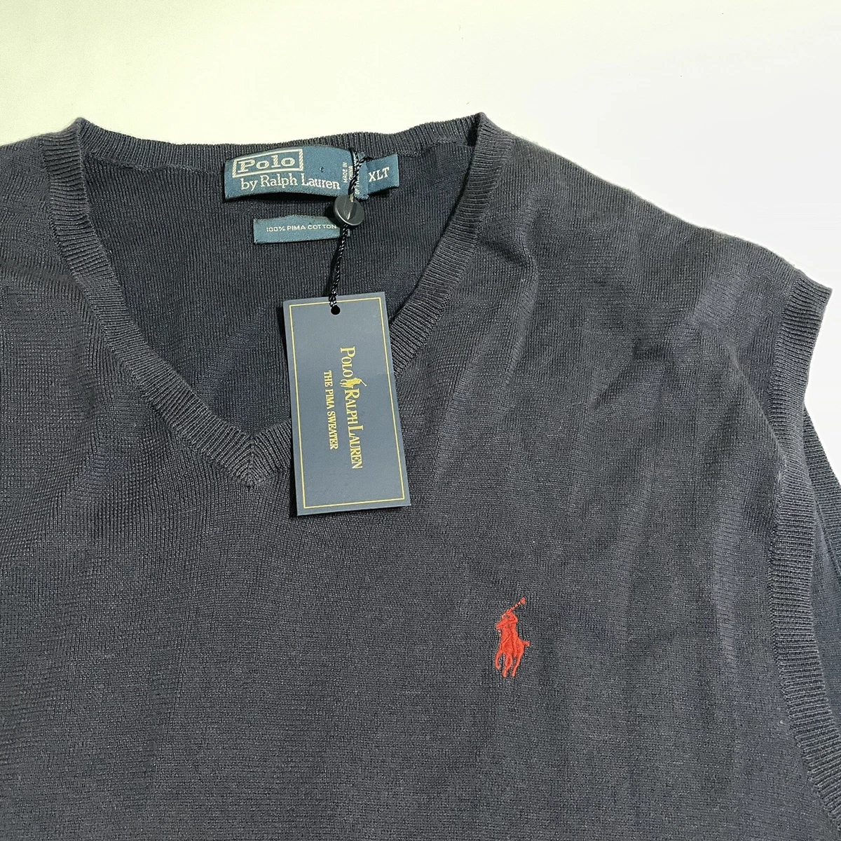 Polo ralph lauren men's pima cotton 2025 sweater vest