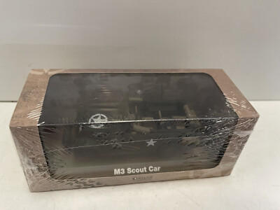 ATLAS Collections - Military M3 Scout armoured Car white USA Army Diecast New
