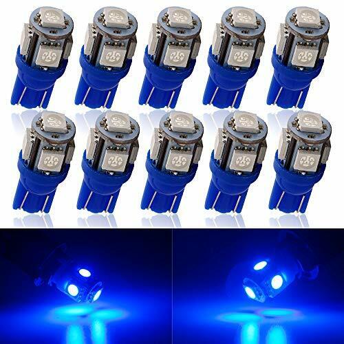 10X T10 W5W BLUE LED Side Wedge LED Door Courtesy Map Reading Light Dash Console - Picture 1 of 1