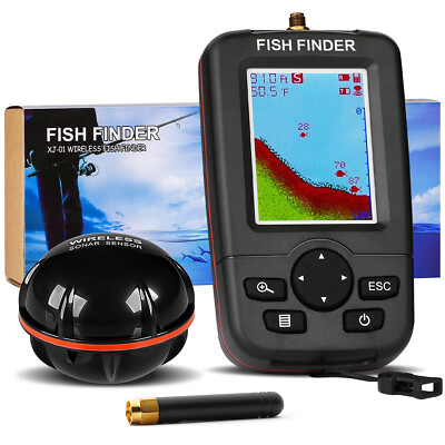 Carp Fishing Echo Sounder Wireless Sonar Sensor Fish finder Depth Locator Alarm