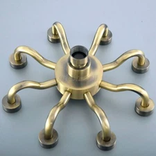 Bathroom 8 Inch Antique Bronze Water Saving Round Top Rain Shower Head ash250