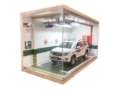 Vitrine Acrylique Bois échelle Vitrine Garage Pour Voitures 1/64 - 4