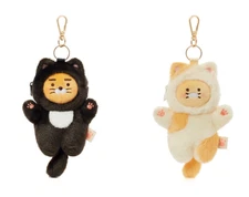 Kakao Friends Nyangnyang Doll Smart Car Key Case Ryan & Choonsik Car Accessory