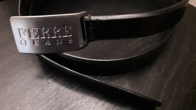 Gianfranco Ferre Black Leather Belt 20904068_50874700_600.jpg main image 3