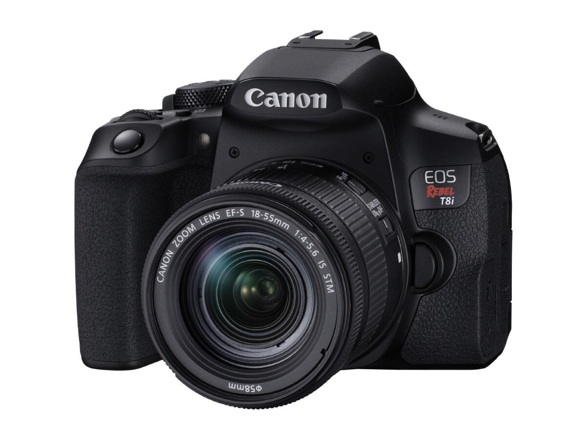 Canon EOS Rebel T8i EF-S 18-55mm is STM Lens Kit, Black
