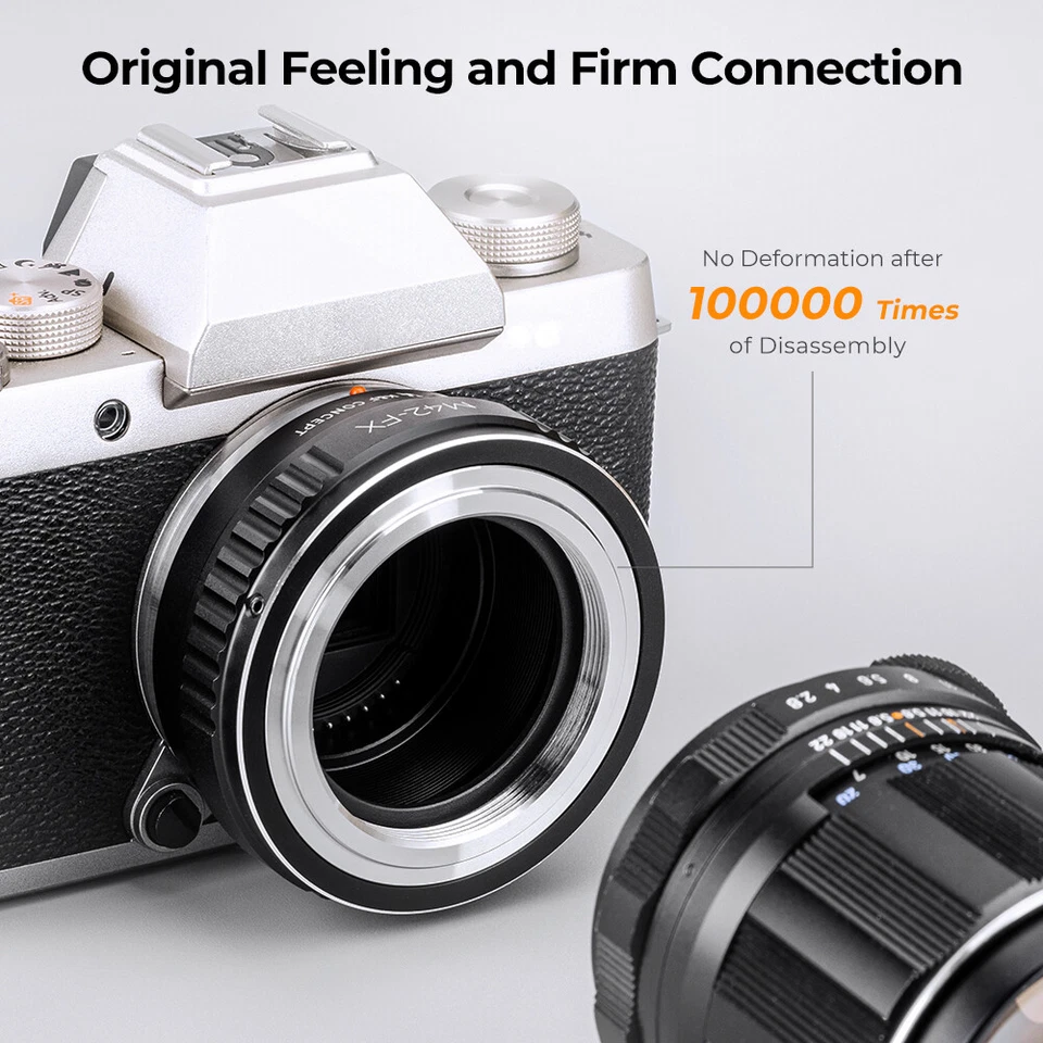 K&F Concept M42 to Fuji X Lens Mount Adapter for M42 Mount to Fujifilm FX Camera - Image 4 of 4