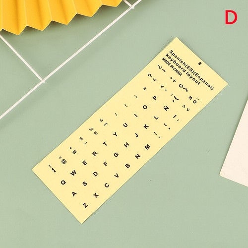 1Sheet Standard Spanish Portuguese Language Transparent Keyboard Stickers - Picture 15 of 15