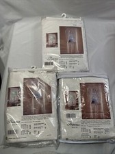 3 New White Lace 1 Tier Curtains 80  Wide 30  Long 2 Tailored Curtains 84  Long