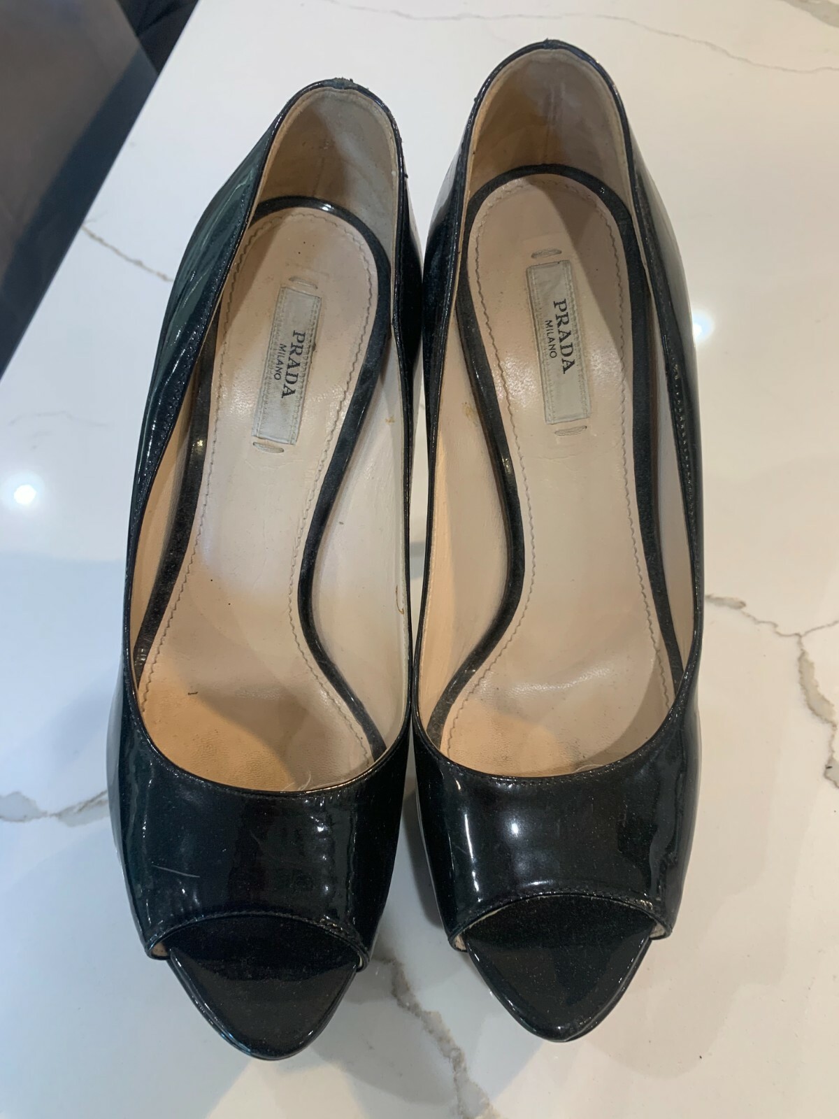 Prada Platform Open Toe Pumps- 7 - image 5