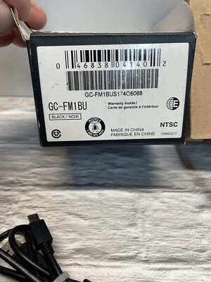 JVC GC-FM1BU HD Memory Camcorder Camera Tested W/ Box And Cords, Manual