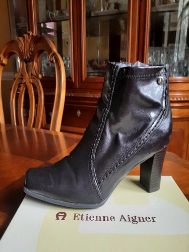 ETIENNE AIGNER Ankle Boots Chocolate 10M EUC