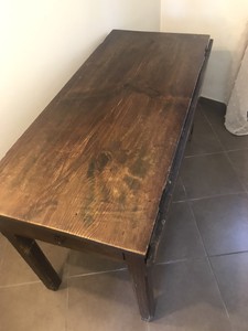 tavolo legno massello usato