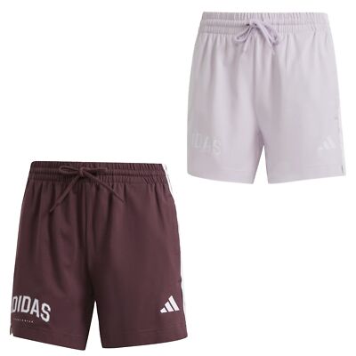 adidas ESS 3S Shorts kurze Hose für Damen im 3 Streifen Design Baumwolle