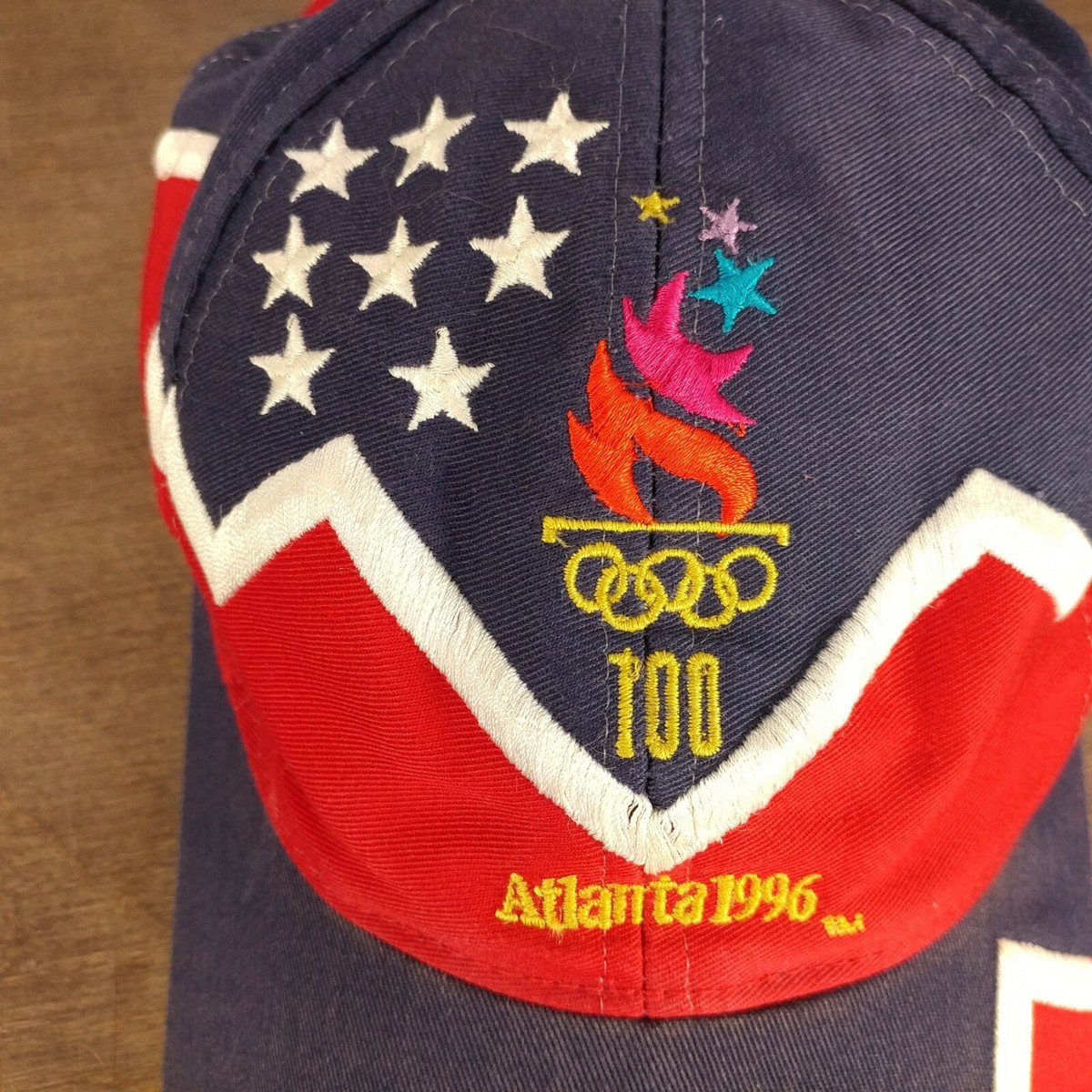 The Limited Vintage 1996 USA Embroidered Baseball Cap Red White Blue Vtg 1996 Atlanta USA Olyimpics Red White & Blue Hat Cap | eBay main image 2