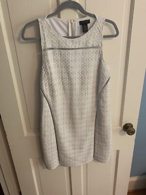 AS by DF White Leather Shift Dress Size Medium | eBay