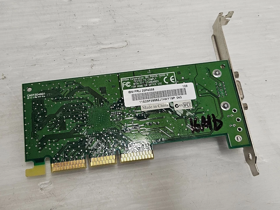 NVIDIA Vanta TNT2, 16MB SDRAM, AGP 4x, IBM 25P4058, WORKING - image 3 of 3