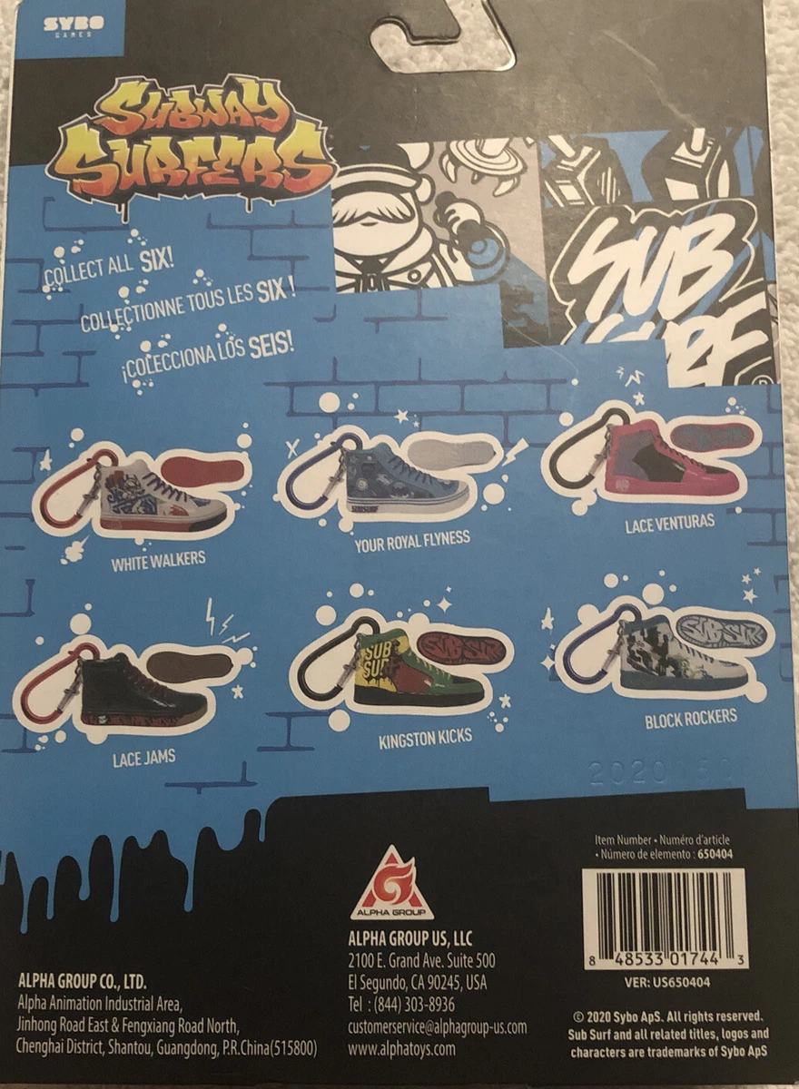 Lot of 6! SUBWAY SURFERS - FRESH KICKS shoes Jake, Block Rockers, Lace Venturas