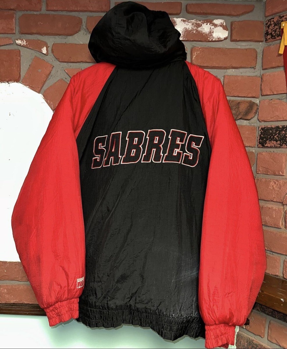 Vintage LOGO 7 NHL Buffalo Sabres Goathead Puffer Winter Jacket