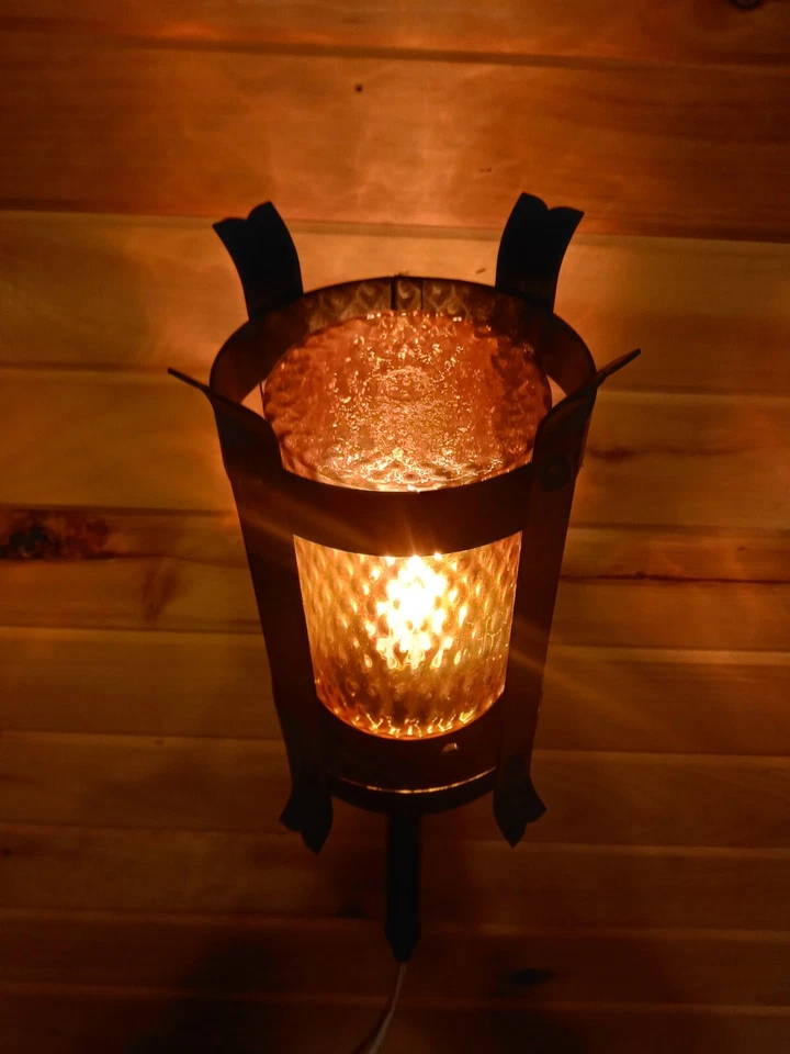 Aplique Tudor misión gótica vintage lámpara artesanía Foto 4 de 4