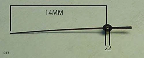 CHRONO-SEKUNDENZEIGER LÄNGE 14MM FÜR VALJOUX 22, 23 u. 7733 ~NOS~ (z0013) - Bild 1 von 1