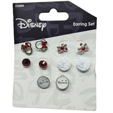 Disney Minnie Mouse Earrings Set - 5 Pairs