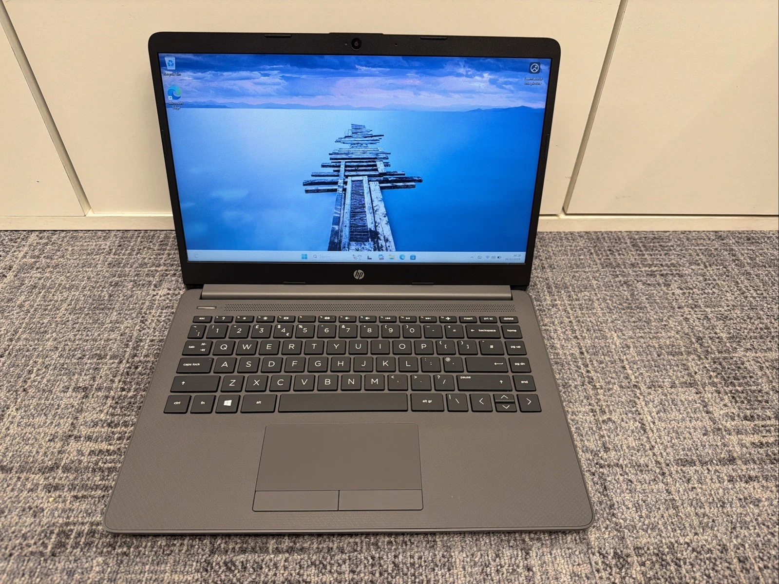 HP 245 G8 14" Laptop AMD Athlon Silver 3050u 8GB RAM 128GB SSD WINDOWS 11 PRO - Picture 1 of 8