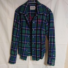 HYSTERIC GLAMOUR Embroidered Logo Long Sleeve Shirt Flannel M