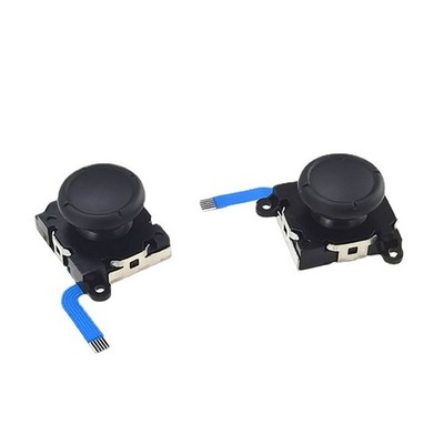 1Pair Switch Lite JoyCon 3D Analog Thumbstick Joy Stick Controller Knopf schwarz