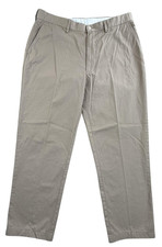 Vintage Polo Ralph Lauren Pants Mens 36x30 Khaki Beige Chino Flat Front Cotton