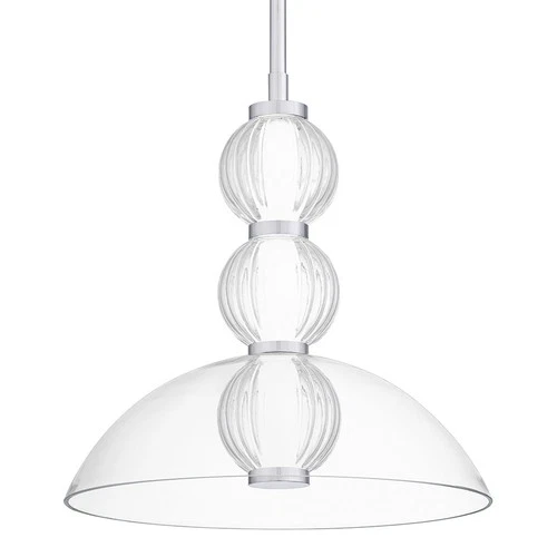 Quoizel PCELW1812 Elway 12"W LED Pendant - Chrome - Picture 1 of 12