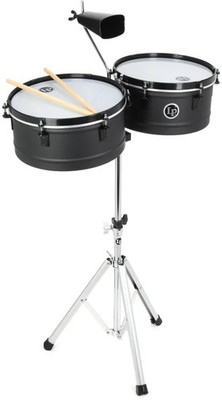 Latin Percussion City Series Drum Key Timbales - Black Sand Steel