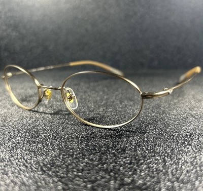 Original Nike Flexon Eyeglasses 4006 718 Frosted Gold Brown Oval 48-20 140 Japan