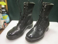 VINTAGE BILTRITE 14694 MILITARY COMBAT BOOTS BLACK LEATHER SIZE 10 W ADDISON
