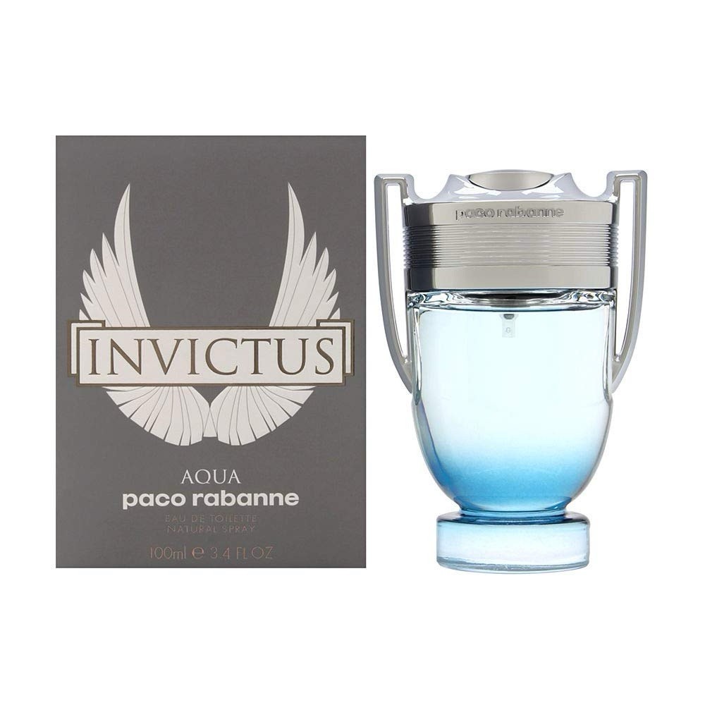 Paco Rabanne Invictus Aqua Eau de Toilette Spray, normale Größe 100 ml