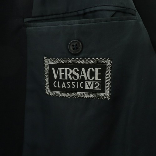 Versace Classic V2 Tailored Jacket Blazer Outerwear Double Fully Lined Wool 50 B - Picture 3 of 9