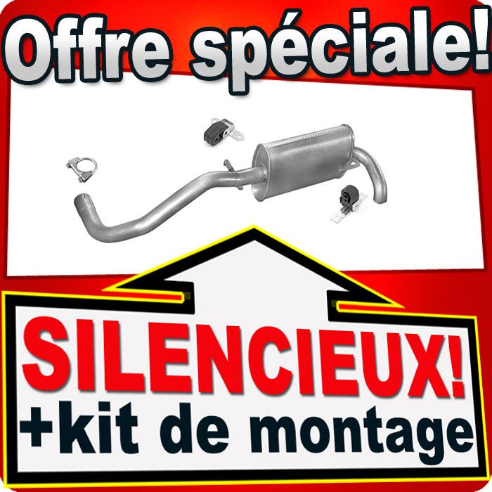 Échappement pour Seat Arosa et VW Lupo 1.4 TDI diesel 1997-2005