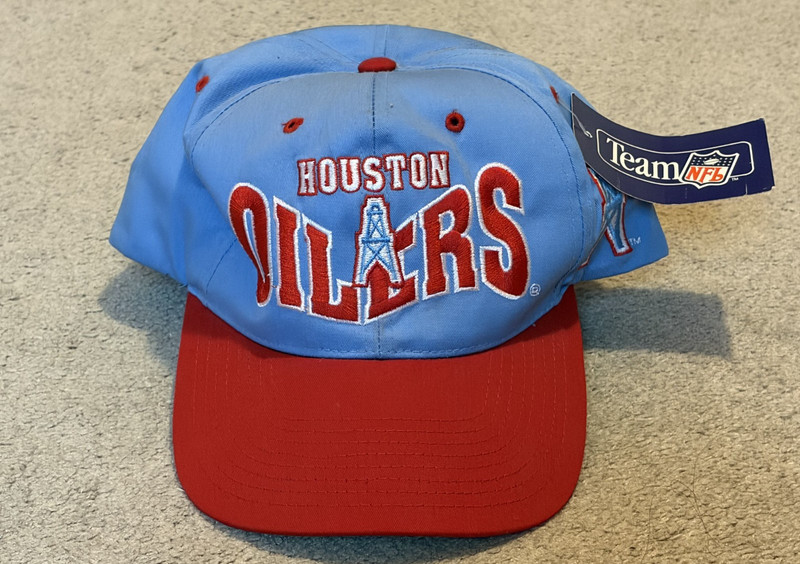 NWT Houston Oilers Team NFL G.C.C. Vintage Rare One Size 1990's Hat Cap NEW ANI