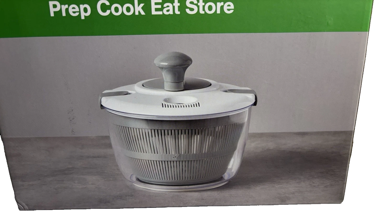 Salad Spinner KTCHN Prep Cook Eat Vegetable Spinner