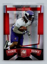Chris Cook 2010 Donruss Elite Rookie #196 #/999 Minnesota Vikings